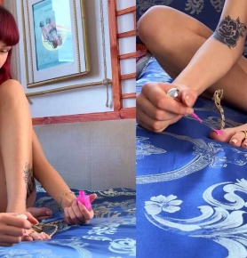 OctopusTickling C Emi x Yuxi C foot tickling session