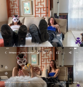 Octopus C Chia First Time Foot Tickle Challenge C Tickled by Yuxi