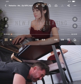 Natasha - New Foot Cleaning Job - HD 1080p MP4