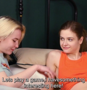 RussianGirlsInFetish C Lesbi girls plays with belly button