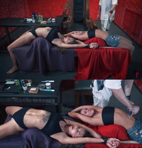 RFStudioProduction C Tickling, biting, licking, hitting, ice and candle playing
