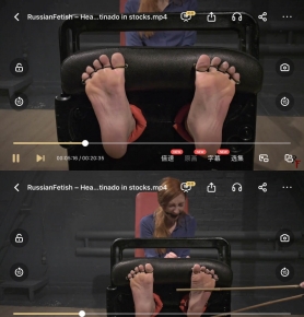 RussianFetish C Heavy punishment for Moras feet with Tickling and Bastinado
