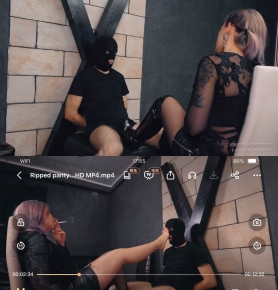 Ripped pantyhose FHD MP4
