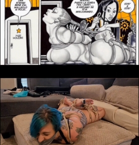 Fettish C Hogtied, Gagged, and Full Body Tickled
