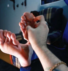 RussianFetish - Asyas long toes tickling and taking off socks 31